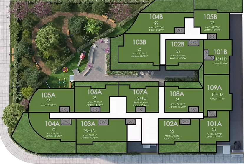 La Esmeralda Beach Village: Apartments in Morro das Pedras — floor plan 5