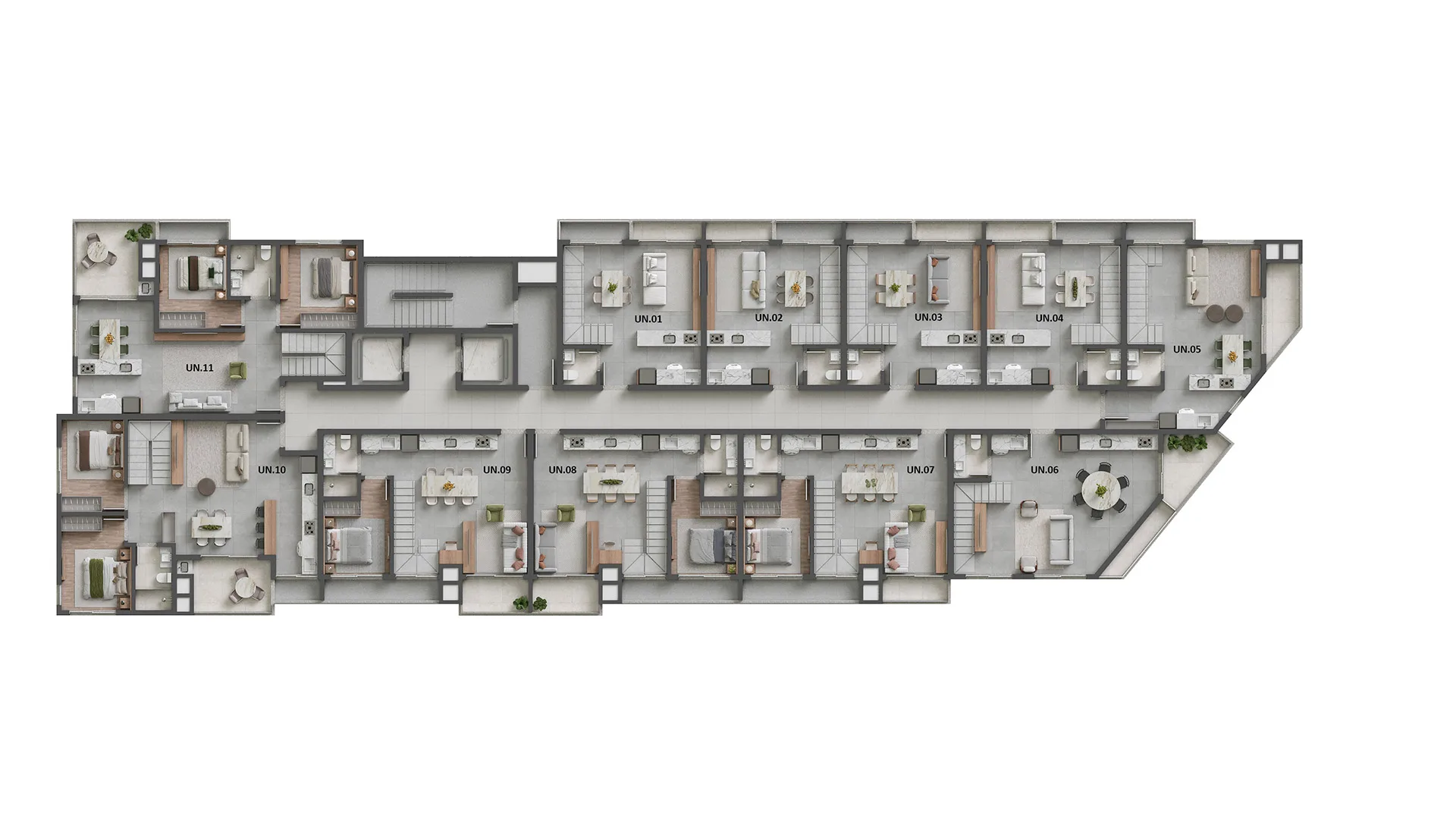 La Esmeralda Beach Village: Apartments in Morro das Pedras — floor plan 23