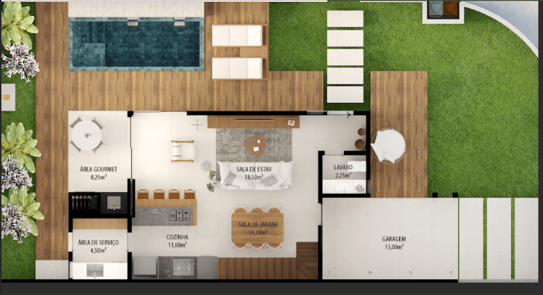 La Esmeralda Beach Village: Apartments in Morro das Pedras — floor plan 35