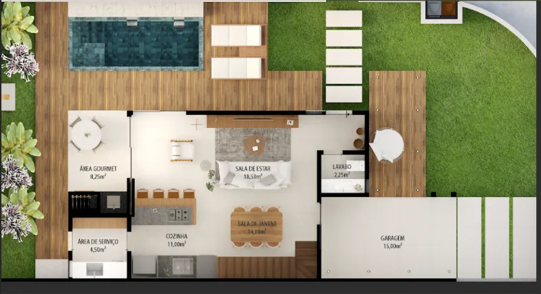 La Esmeralda Beach Village: Apartments in Morro das Pedras — floor plan 36