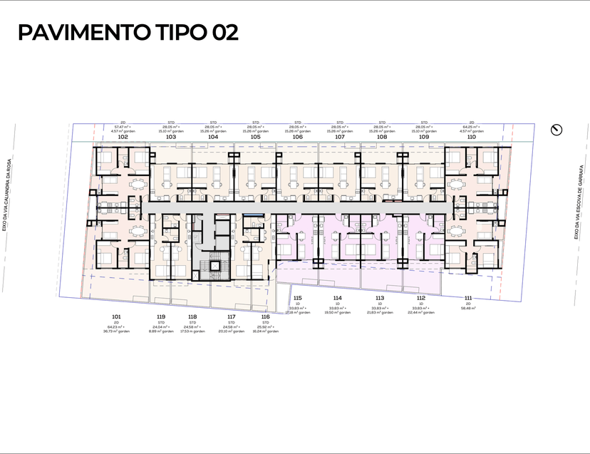 Bellomonte Residence: Cozy 1-Bedroom Apartment with Private Garden in Ingleses — floor plan 2