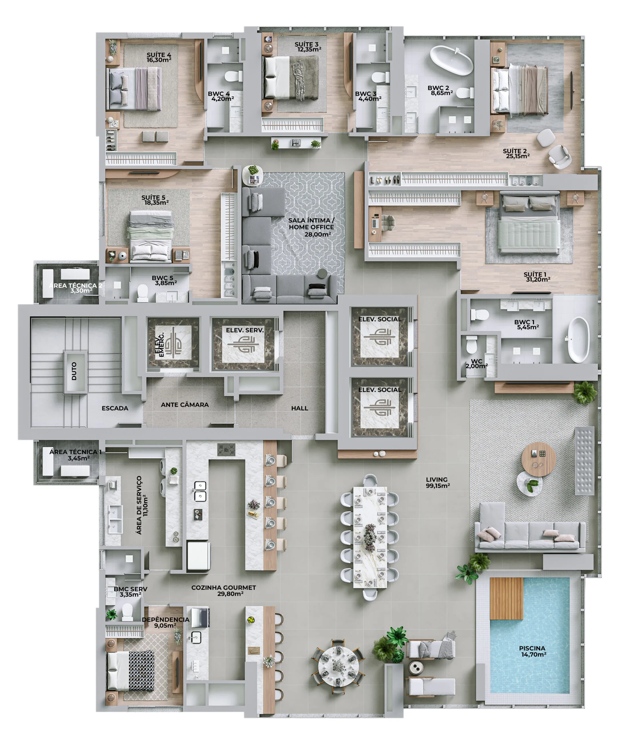 Boreal Tower: Ultra-Luxury Penthouse in Barra Norte