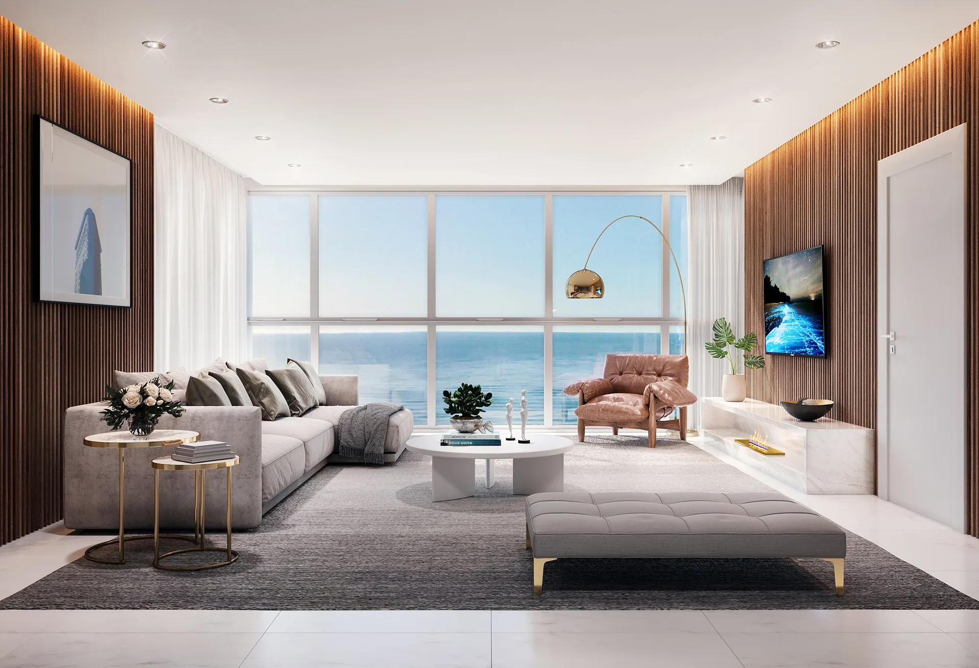 Grand Place Tower: Luxury Apartment with Sea Views in Centro