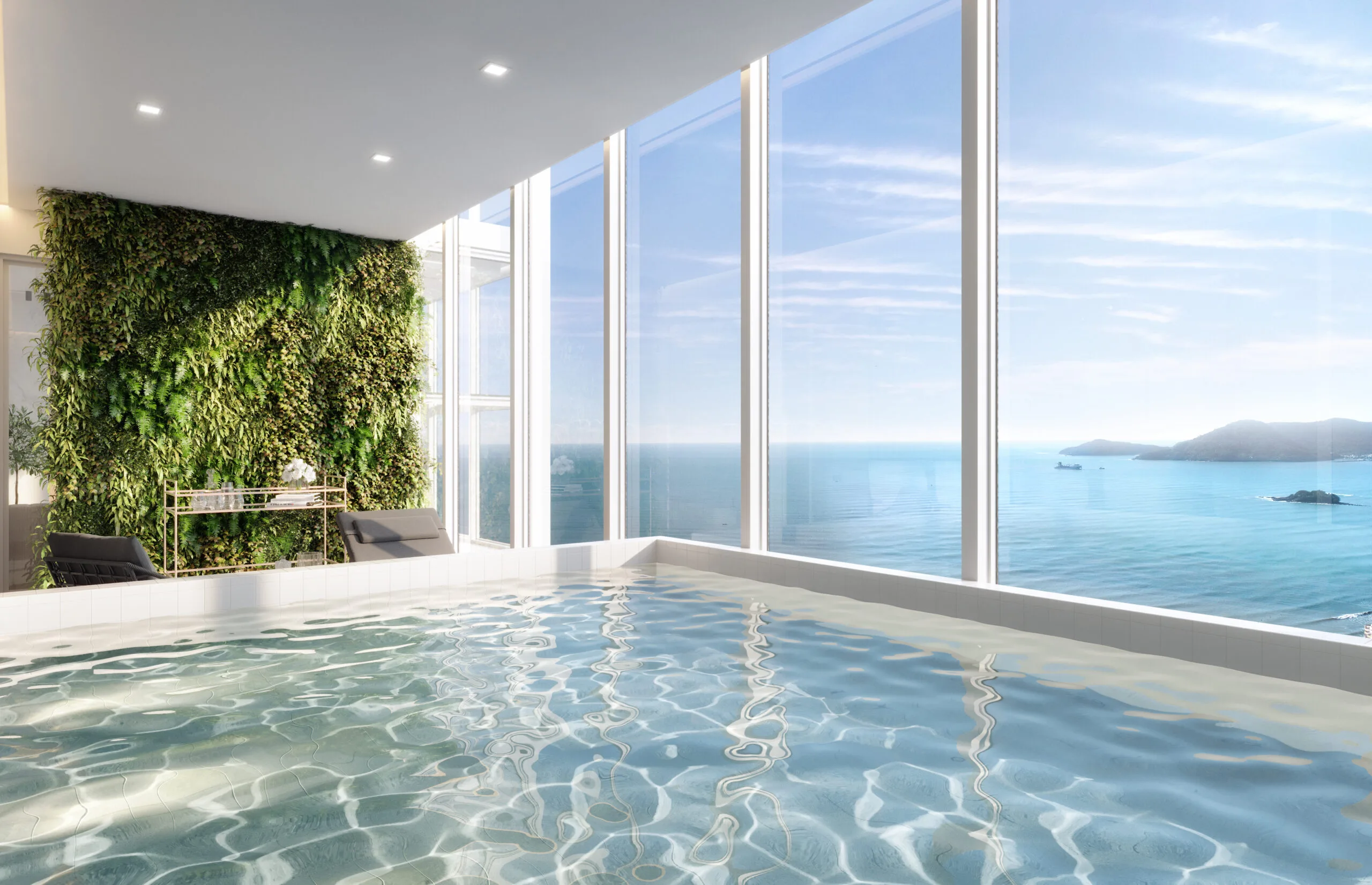 Sapphire Tower: Luxury Penthouse with Panoramic Glass Façade in Centro