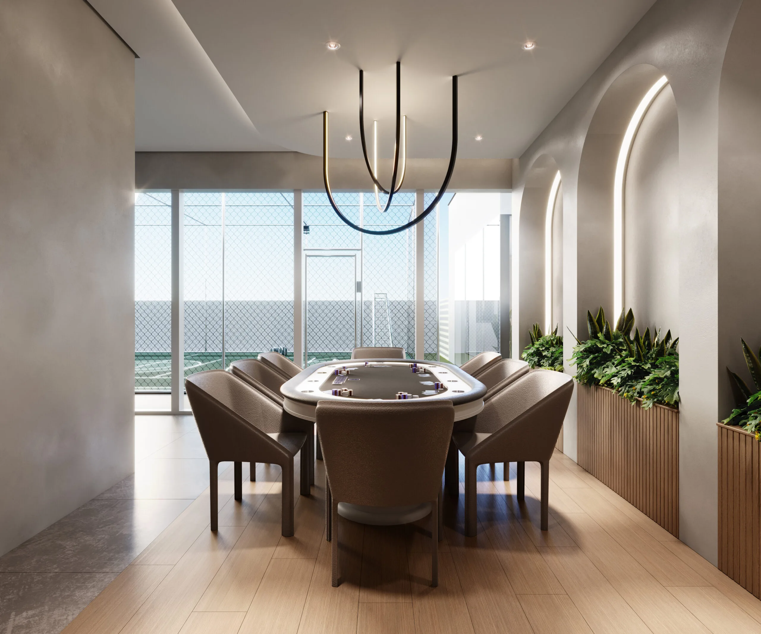 Sapphire Tower: Luxury Penthouse with Panoramic Glass Façade in Centro