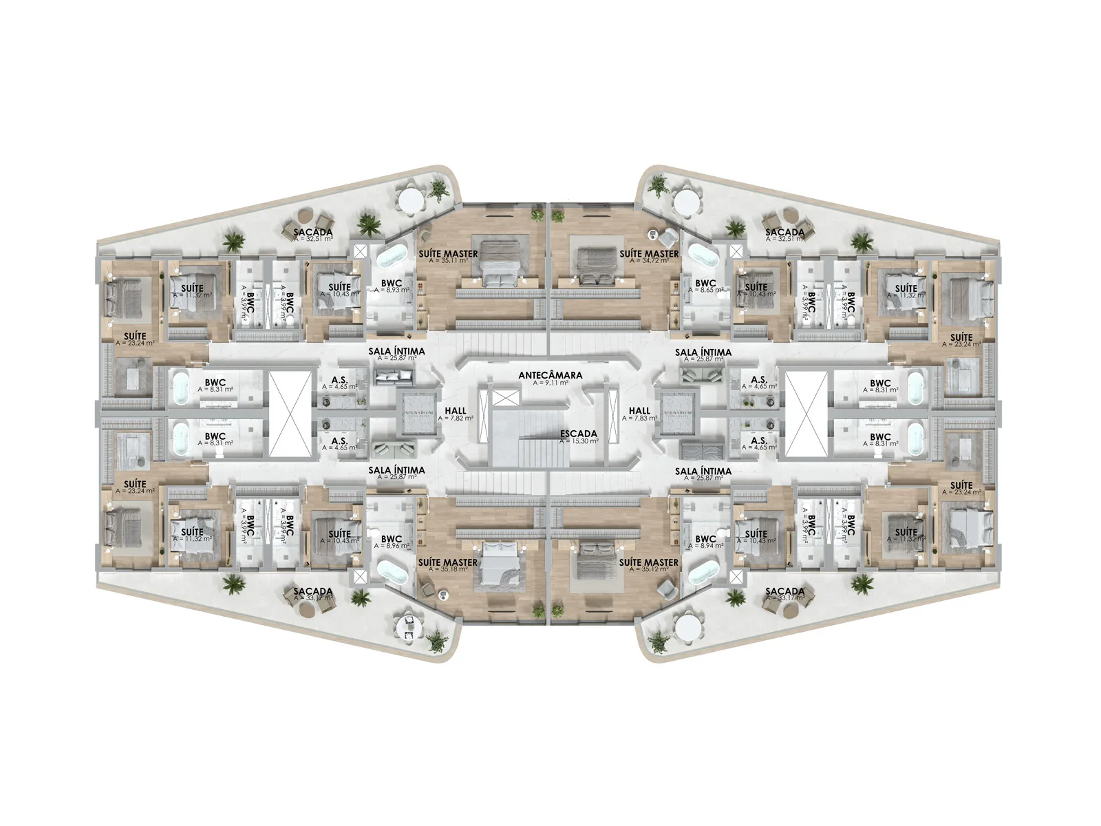 Scenarium Praia Brava: Ultra-Luxury Suspended Mansion in Itajaí