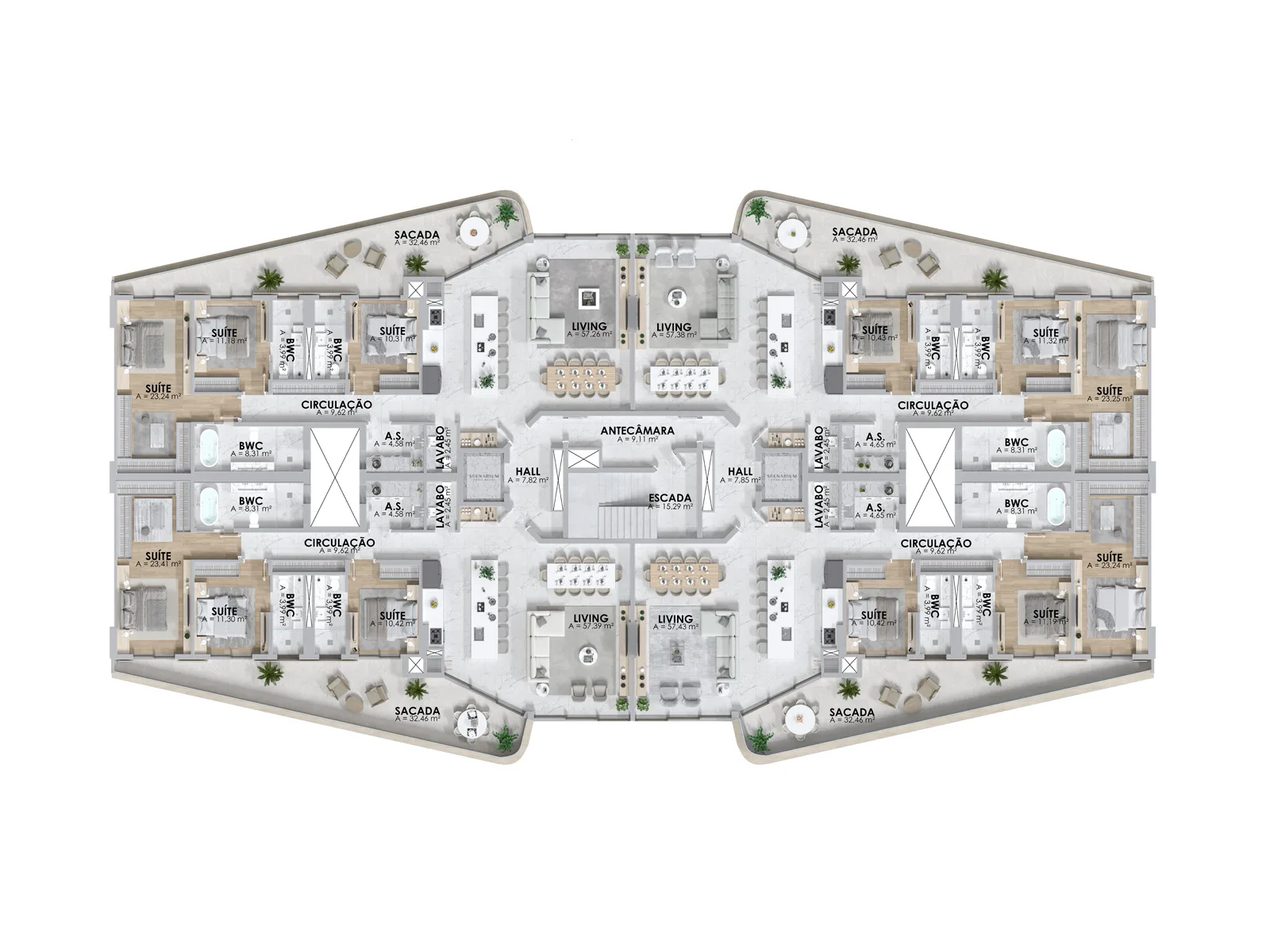 Scenarium Praia Brava: Ultra-Luxury Suspended Mansion in Itajaí