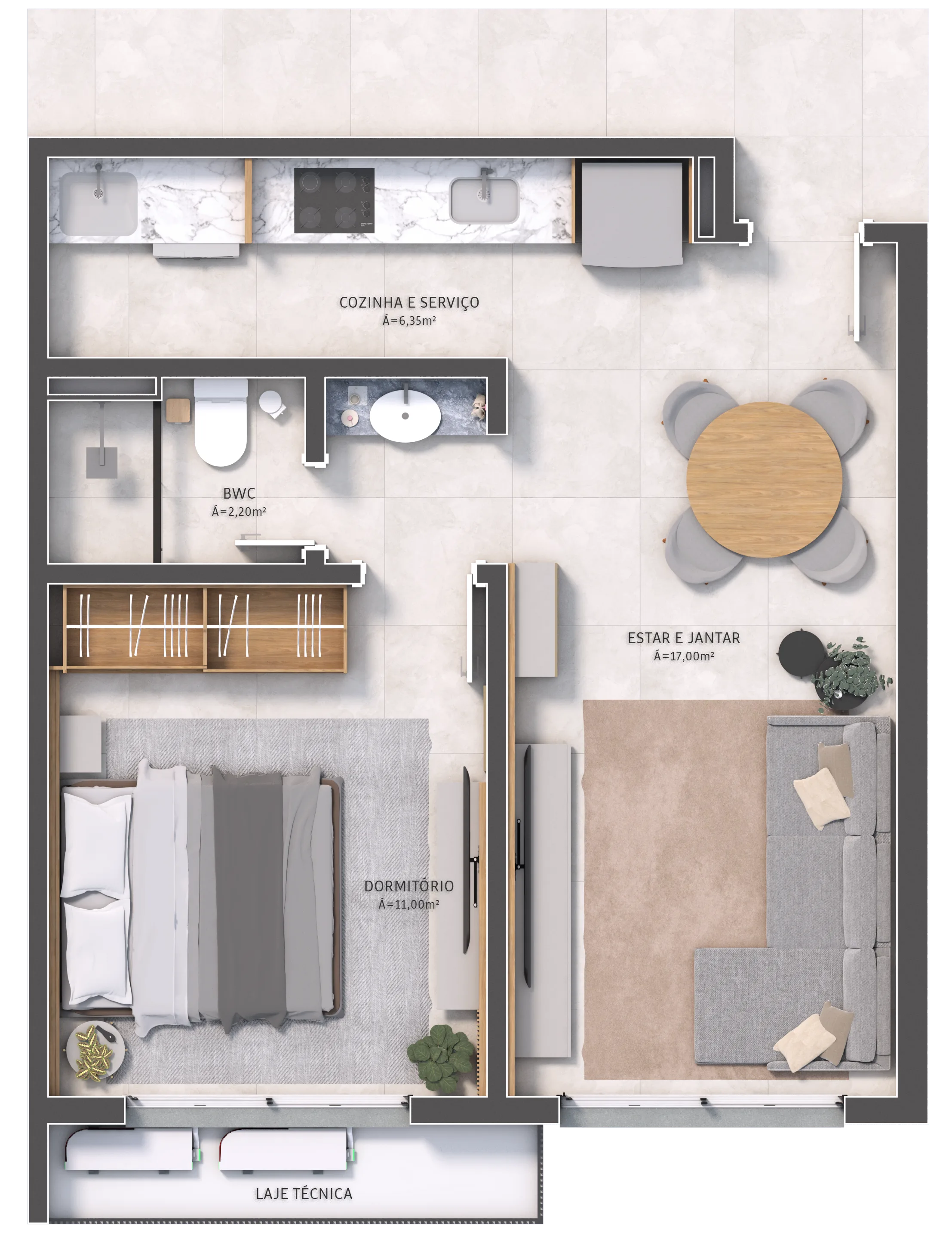 HUB Beiramar: Contemporary Studio in Saco dos Limões