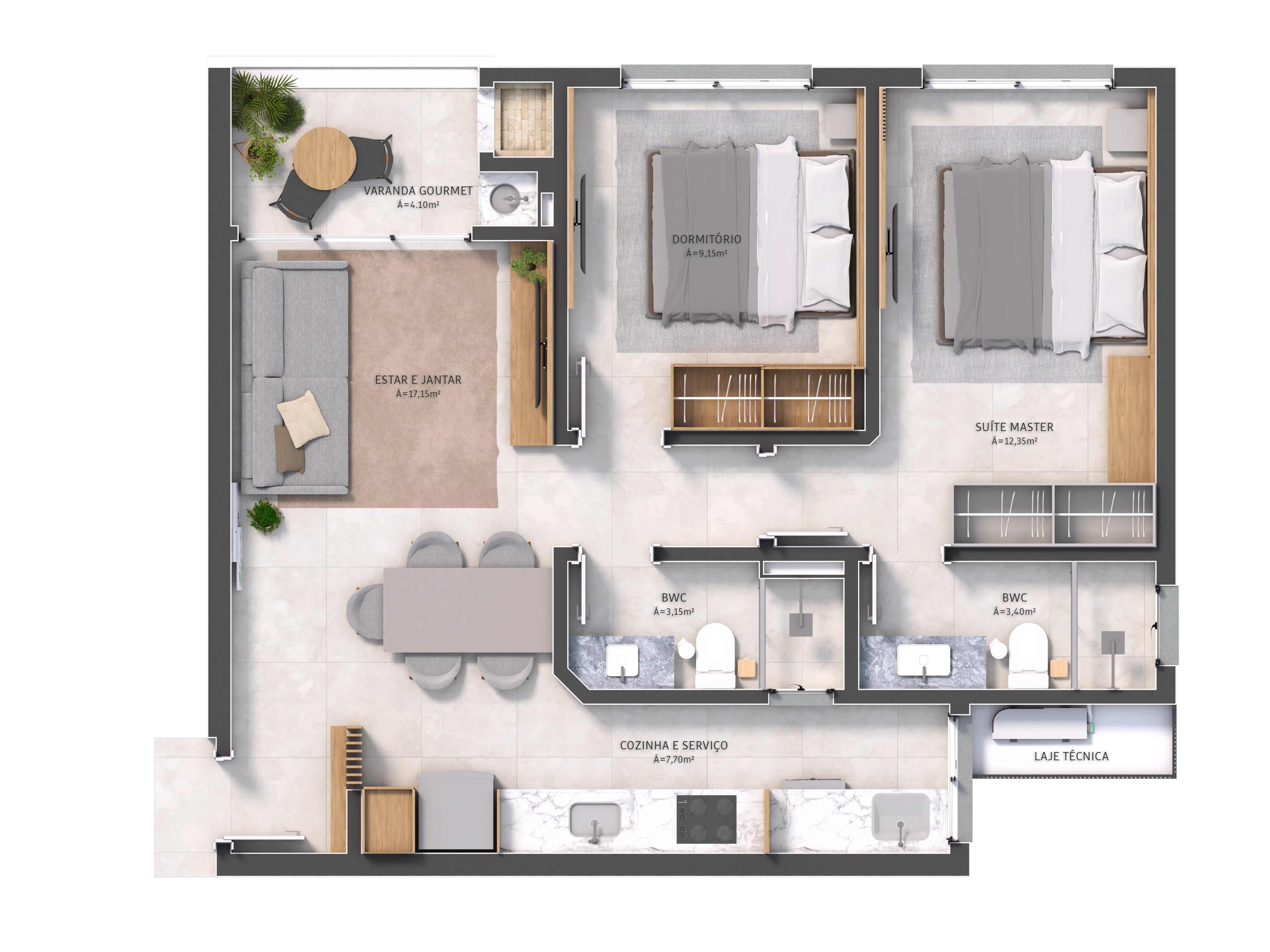 HUB Beiramar: Contemporary Studio in Saco dos Limões