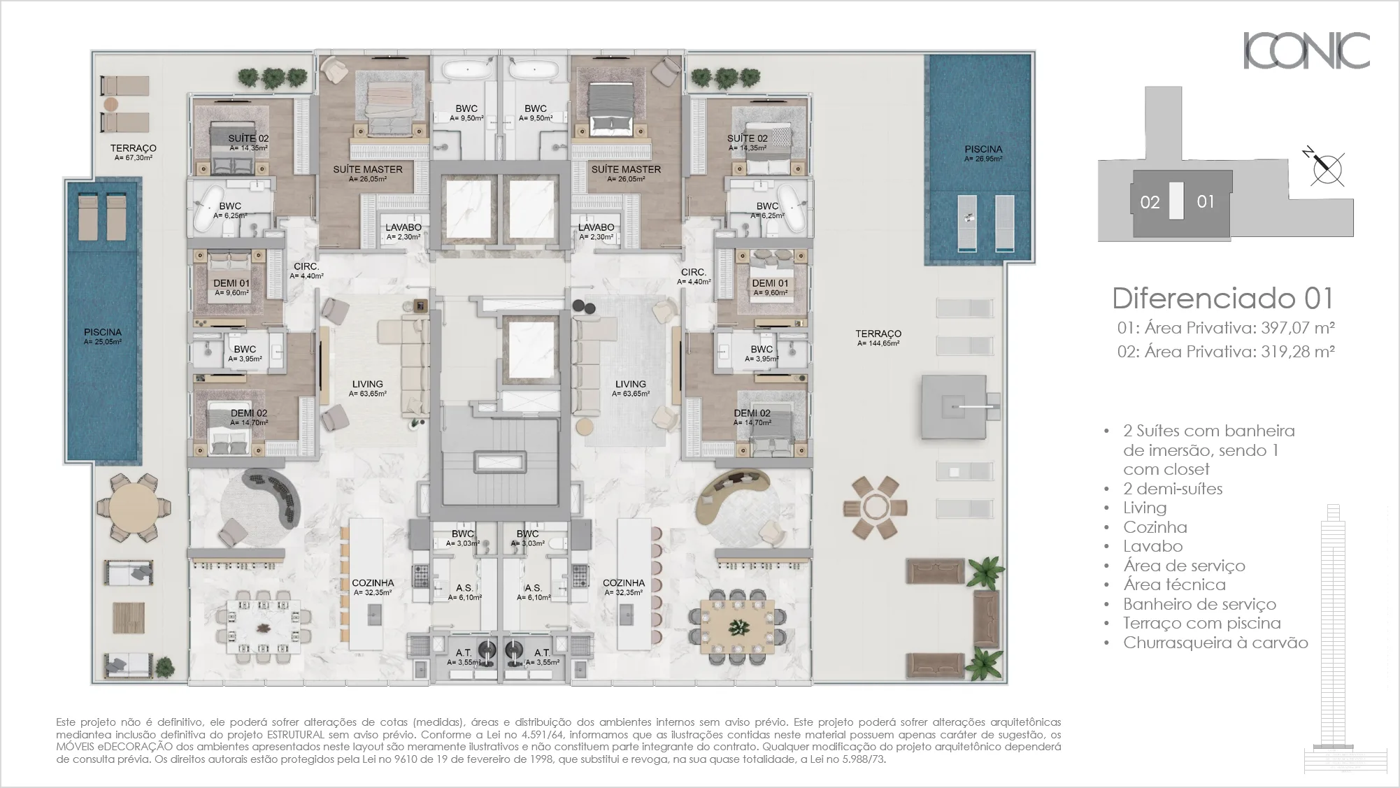 FG Iconic Tower: Luxury Residence in Centro
