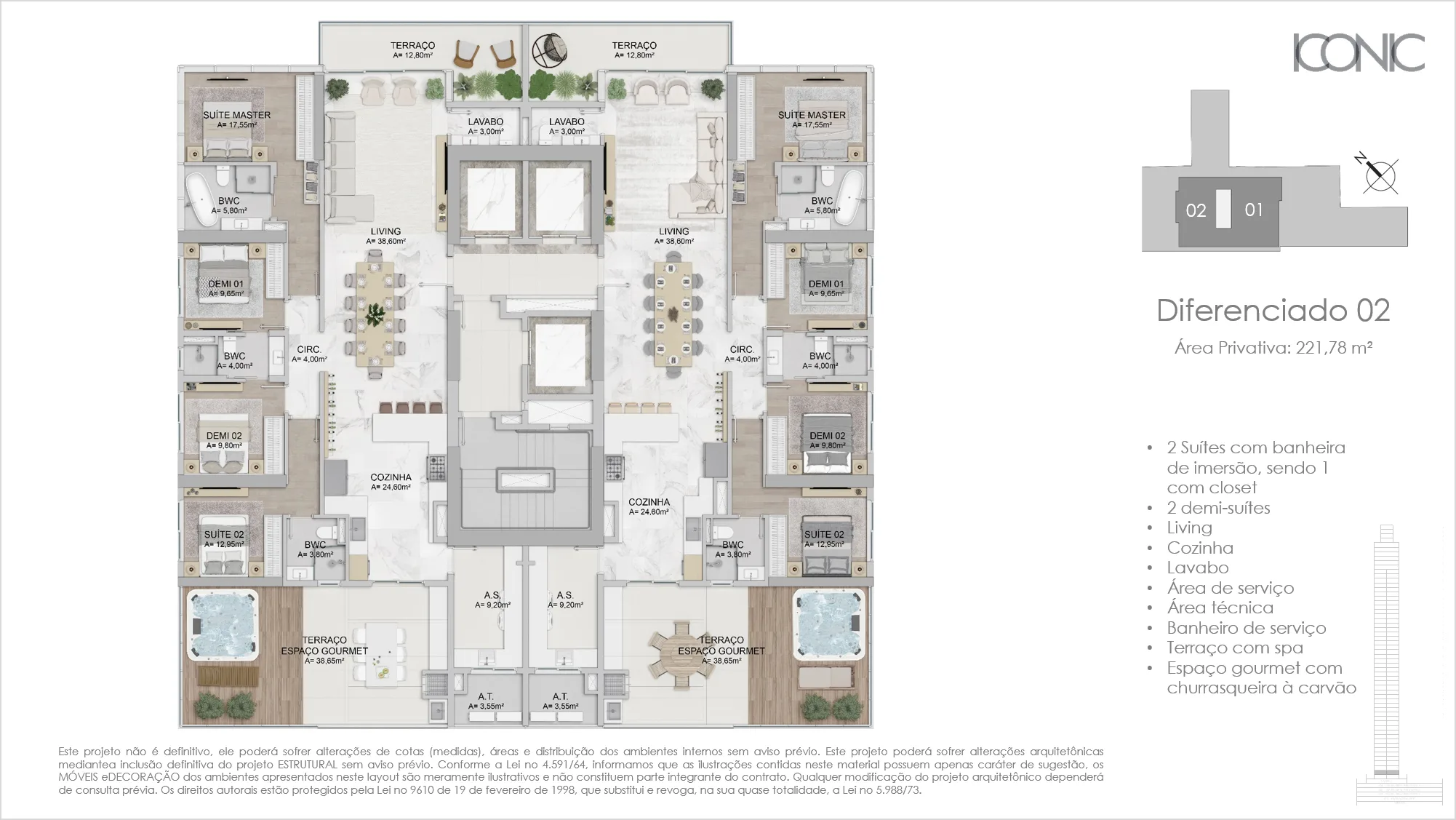 FG Iconic Tower: Luxury Residence in Centro