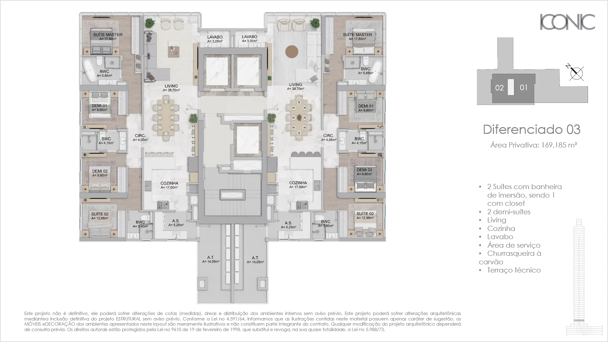 FG Iconic Tower: Luxury Residence in Centro