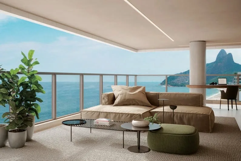 IPA Studios Design: Luxury Studio with Rooftop Infinity Pool in Ipanema