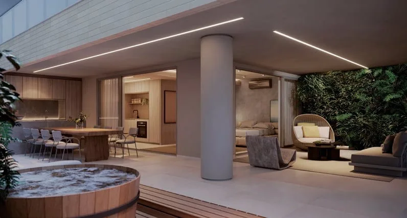 IPA Studios Design: Luxury Studio with Rooftop Infinity Pool in Ipanema