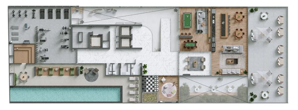 Sunny Coast Residences: Ultra-Luxury Villa with Beachfront Amenities in Itapema - Itapema - Floor Plan 1 | Rocks Investments