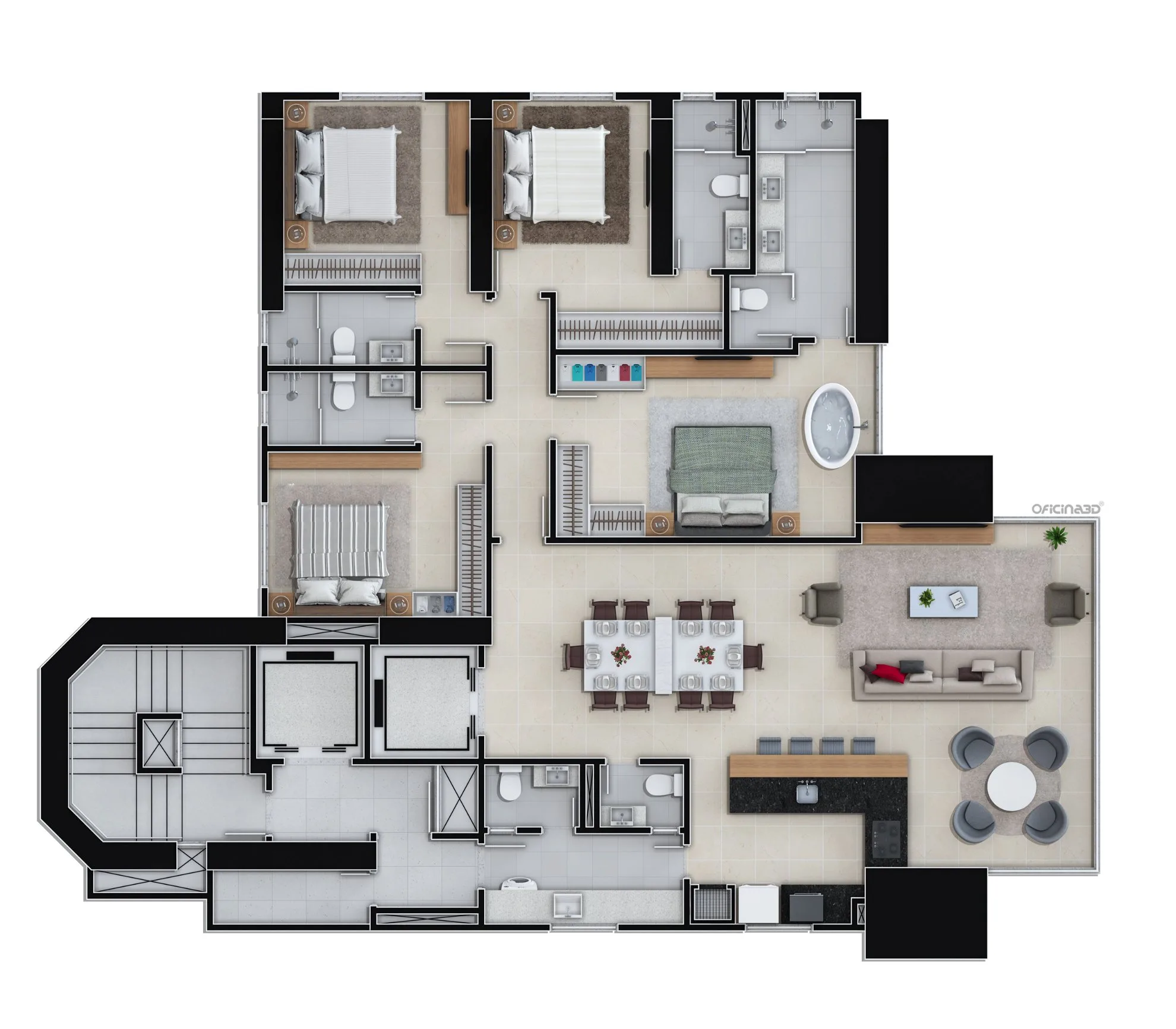 Ocean Breeze Residence: Luxury House with Sky Lounge in Centro