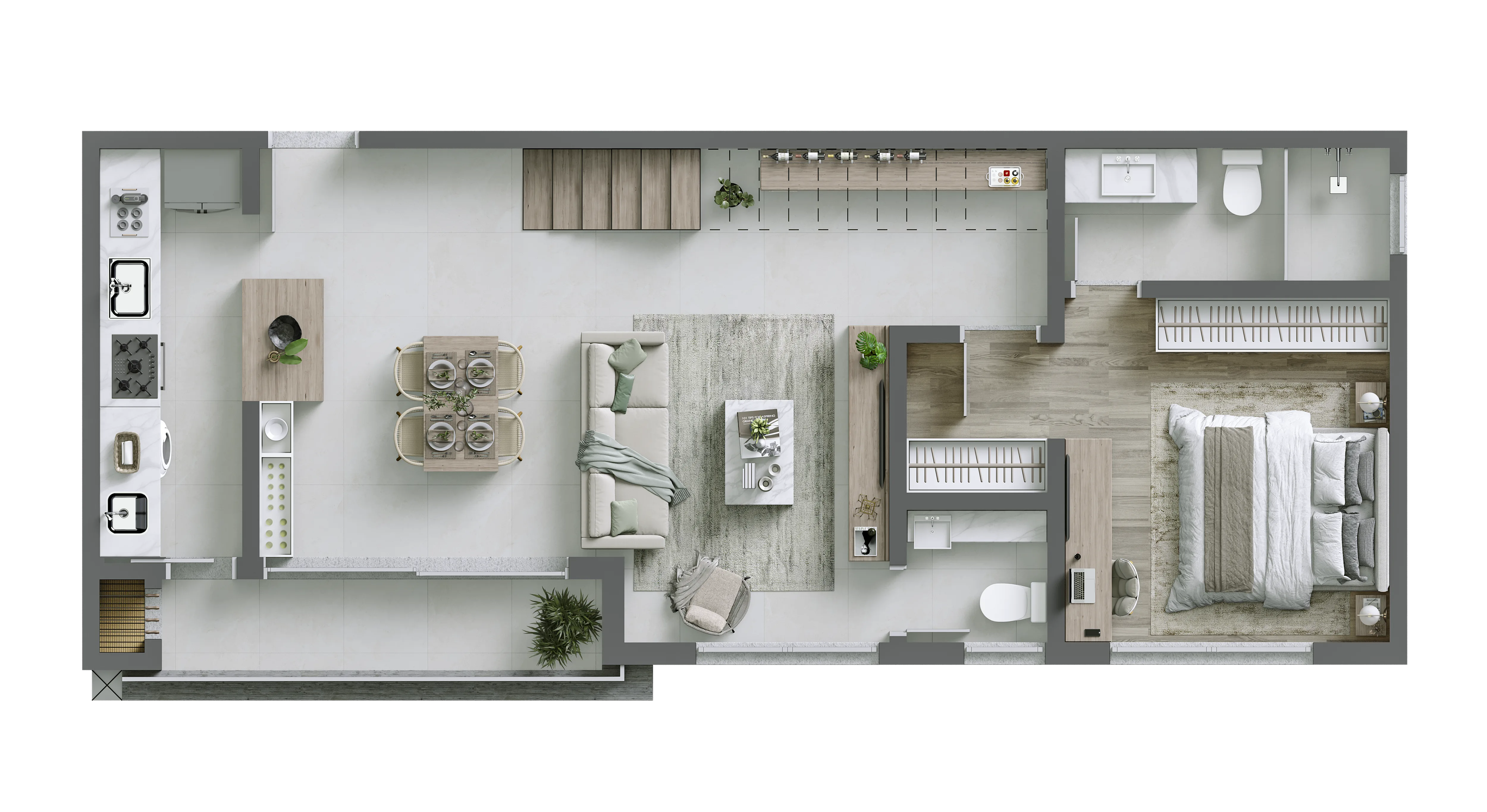 Maui Development: Luxury Apartment with Rooftop Amenities in Praia Mole