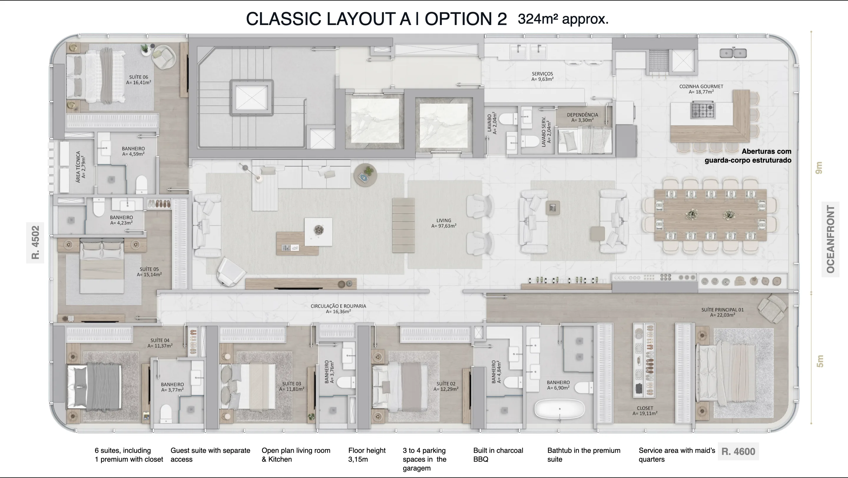 Blue View Tower: Ultra-Luxury Beachfront Residence in Avenida Atlântica