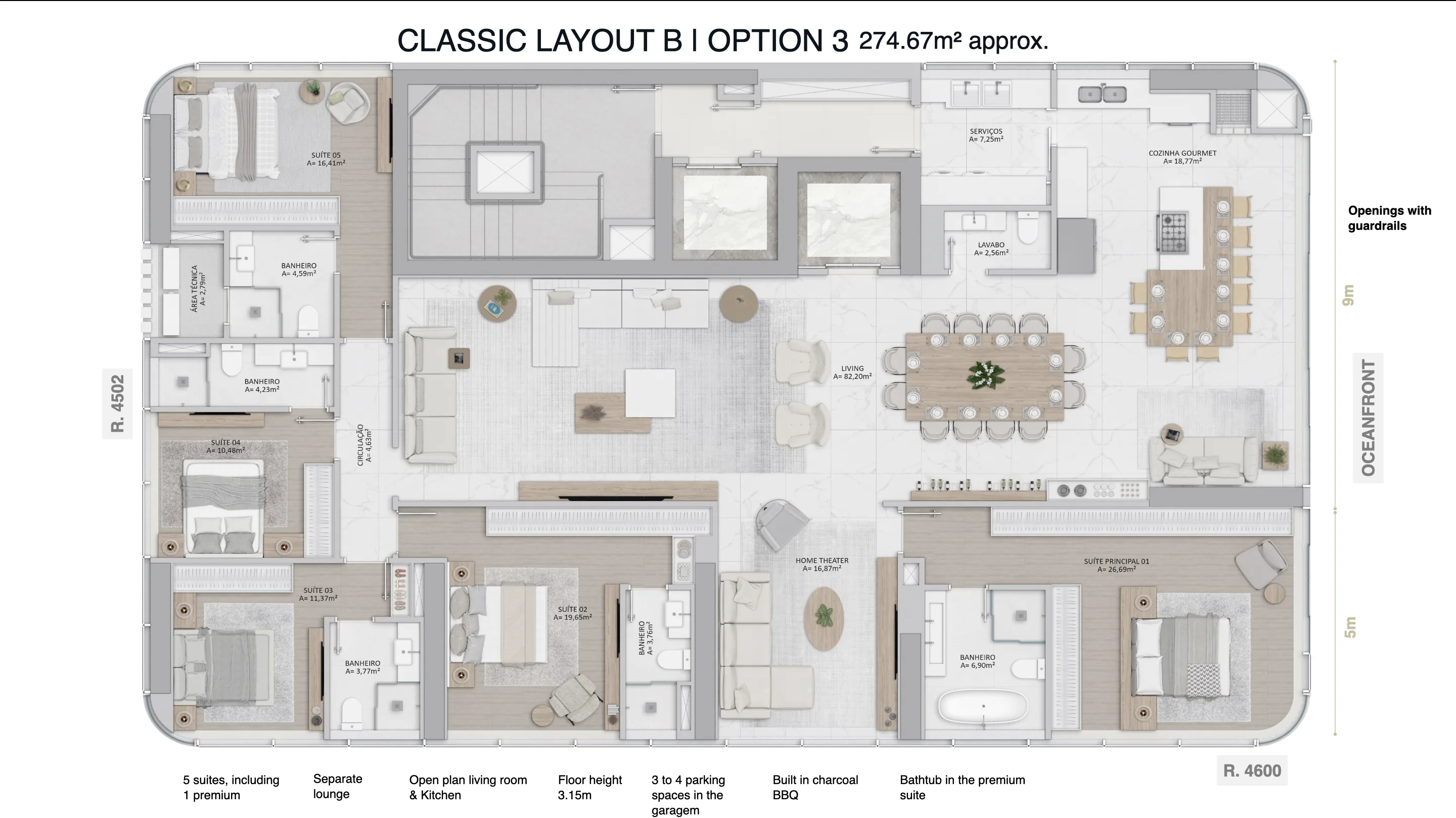 Blue View Tower: Ultra-Luxury Beachfront Residence in Avenida Atlântica