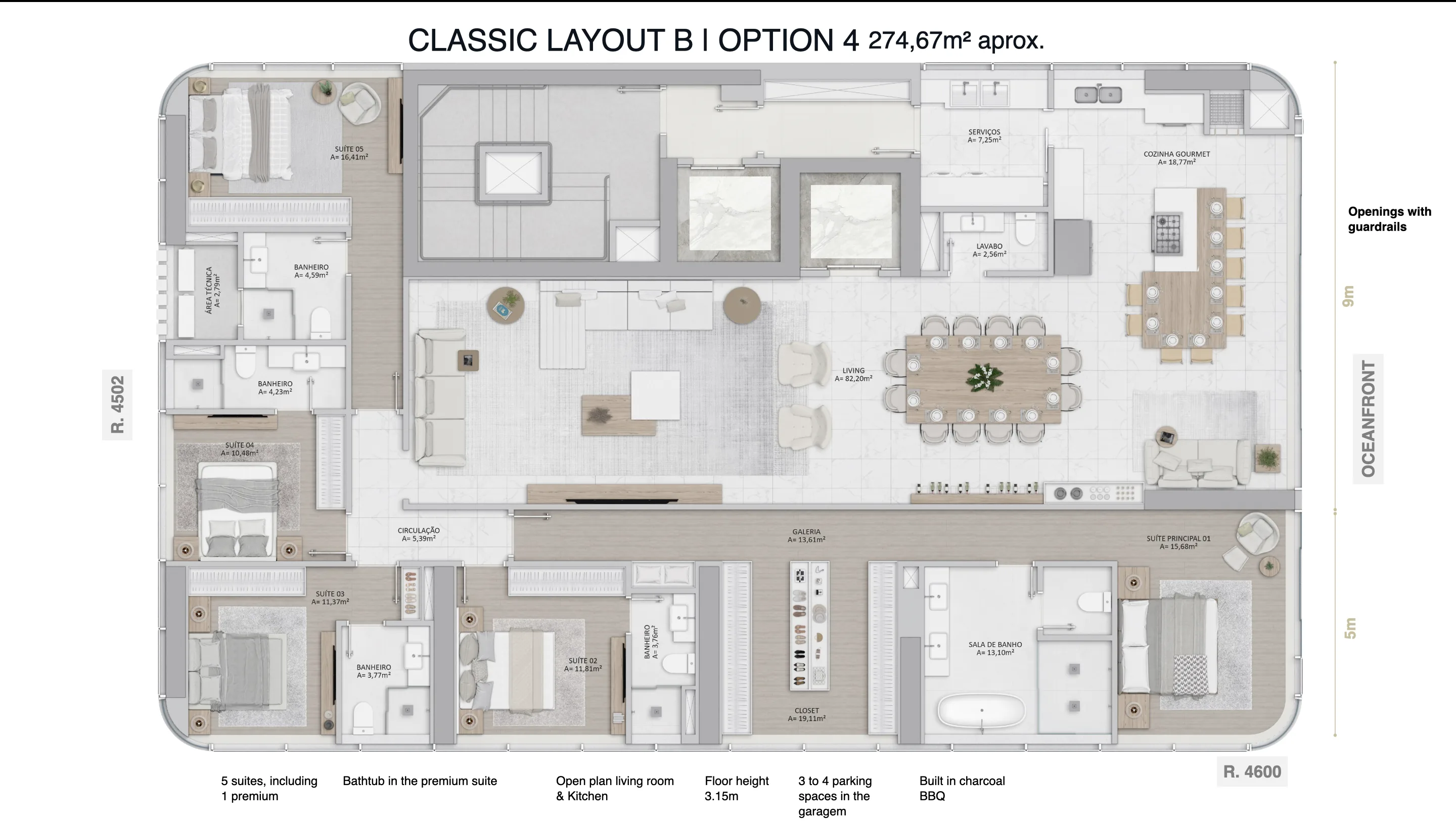 Blue View Tower: Ultra-Luxury Beachfront Residence in Avenida Atlântica