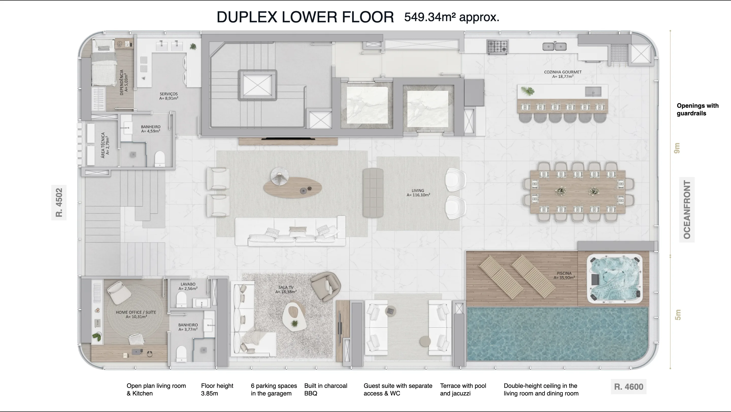 Blue View Tower: Ultra-Luxury Beachfront Residence in Avenida Atlântica