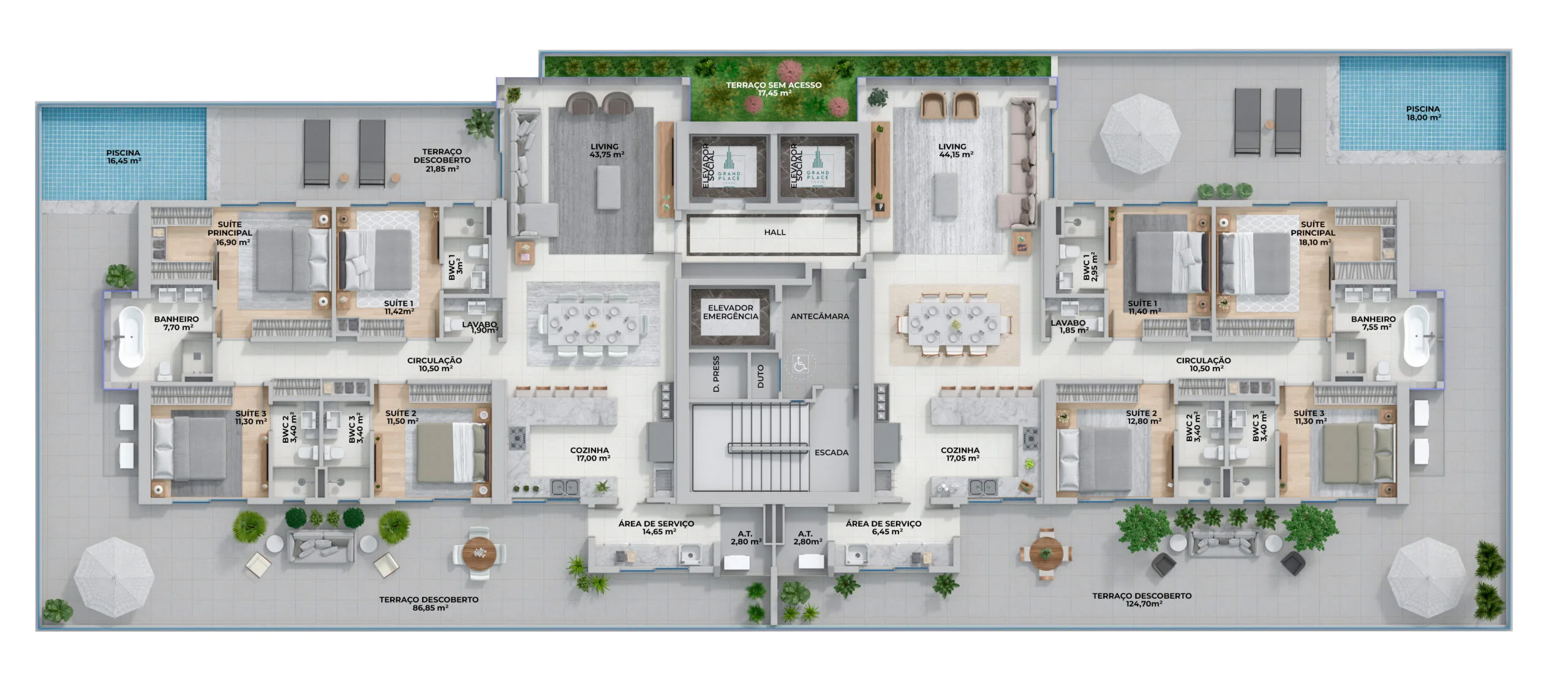 Grand Place Tower: Luxury Apartment with Sea Views in Centro