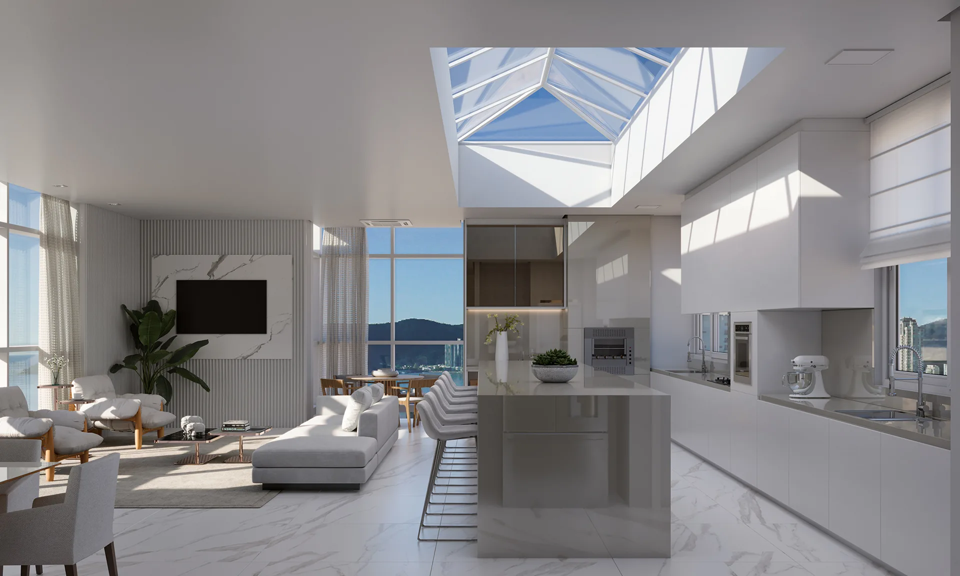 Grand Place Tower: Luxury Apartment with Sea Views in Centro