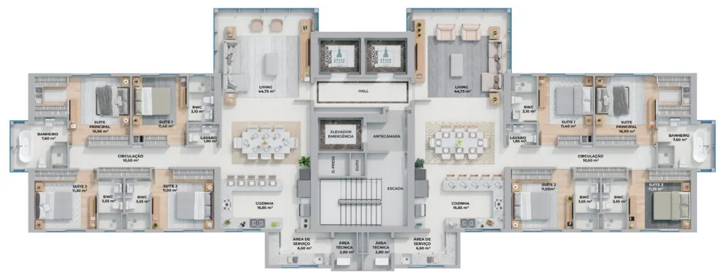 Grand Place Tower: Luxury Apartment with Sea Views in Centro - Balneário Camboriú - Image 27 | Rocks Investments