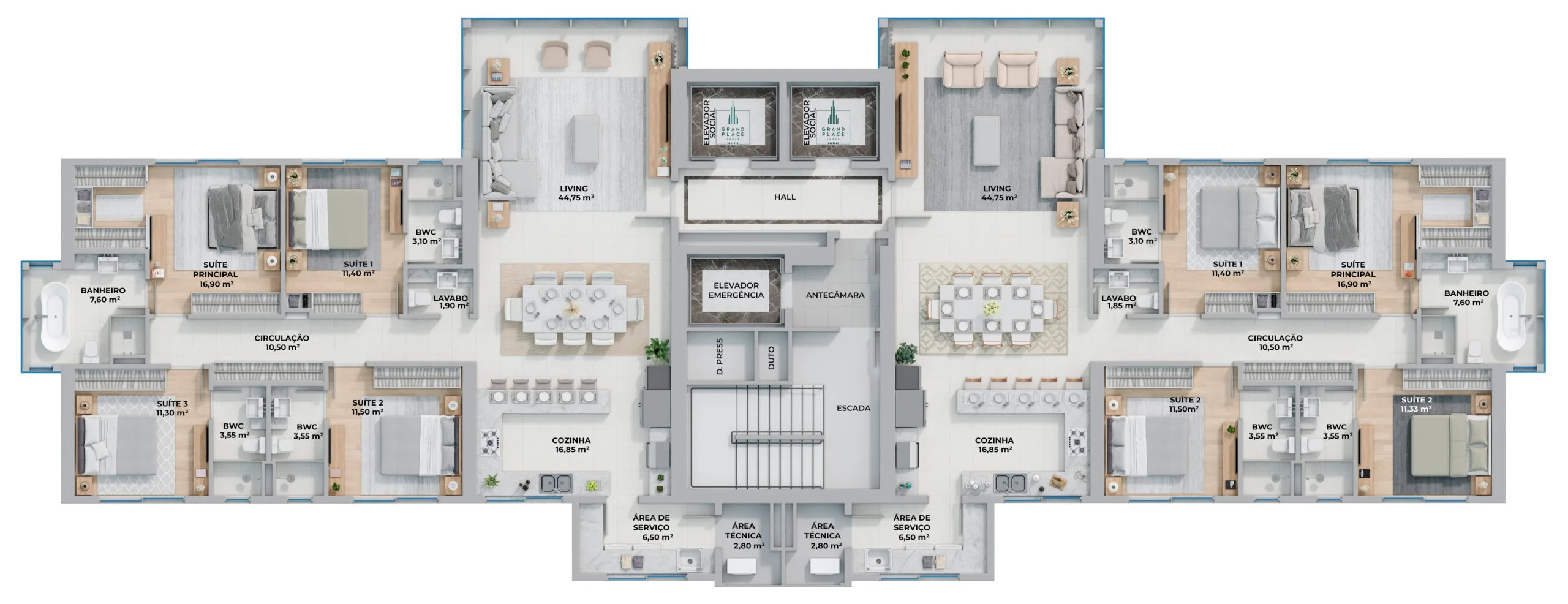 Grand Place Tower: Luxury Apartment with Sea Views in Centro