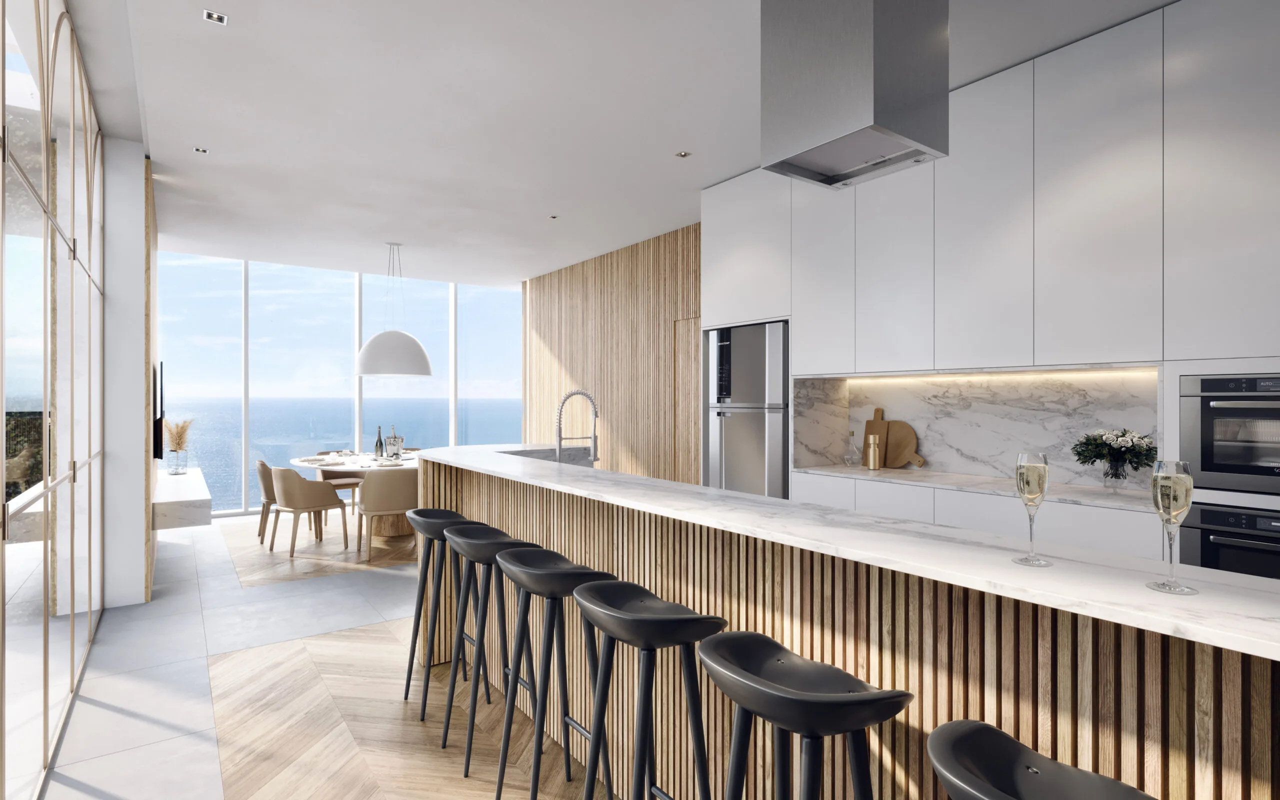 Sapphire Tower: Luxury Apartments with Panoramic Glass Façade in Centro