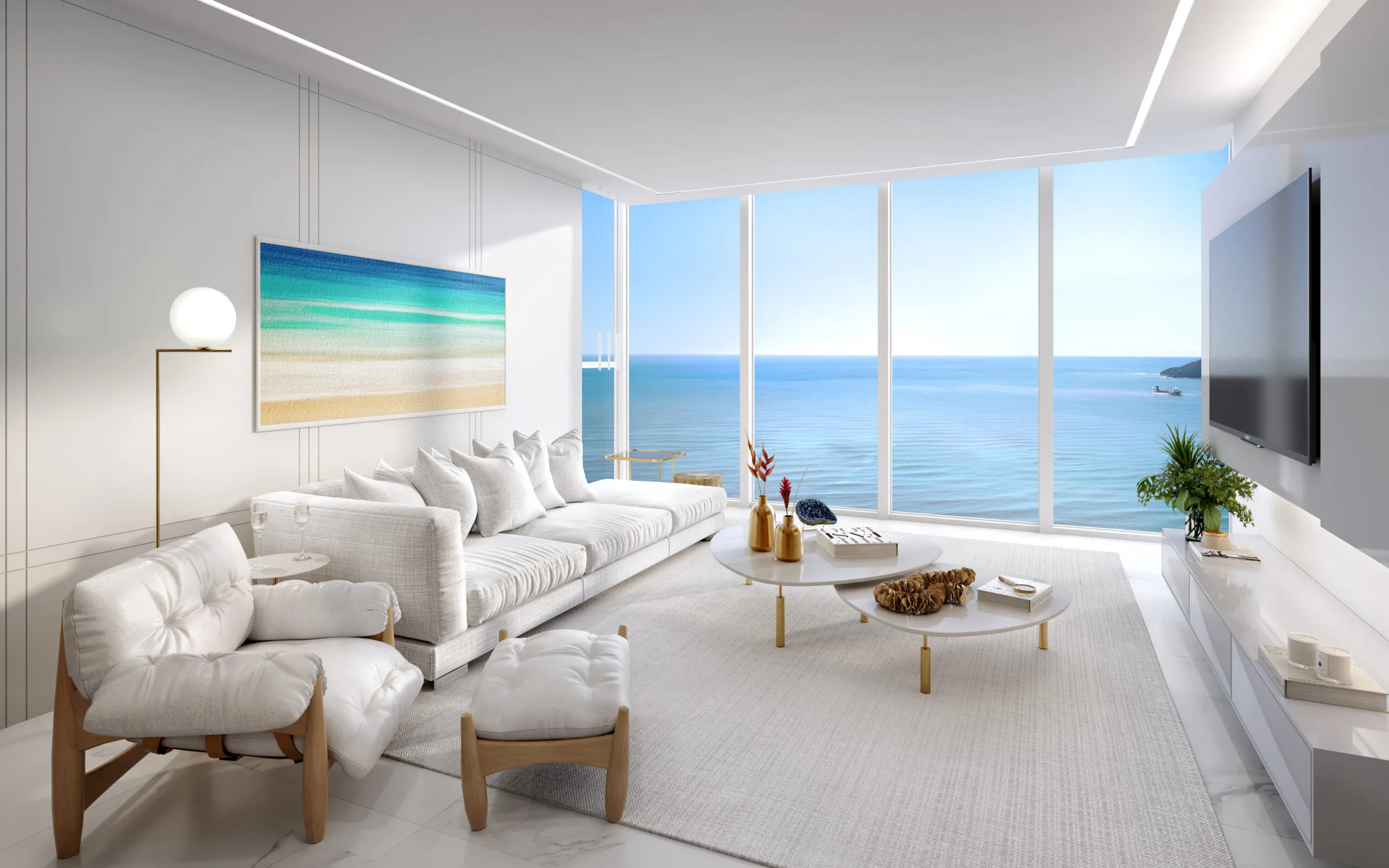 Sapphire Tower: Luxury Apartments with Panoramic Glass Façade in Centro