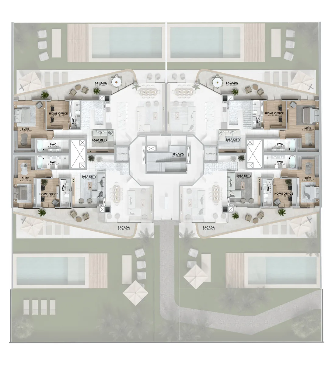 Scenarium Praia Brava: Ultra-Luxury Suspended Mansion in Itajaí