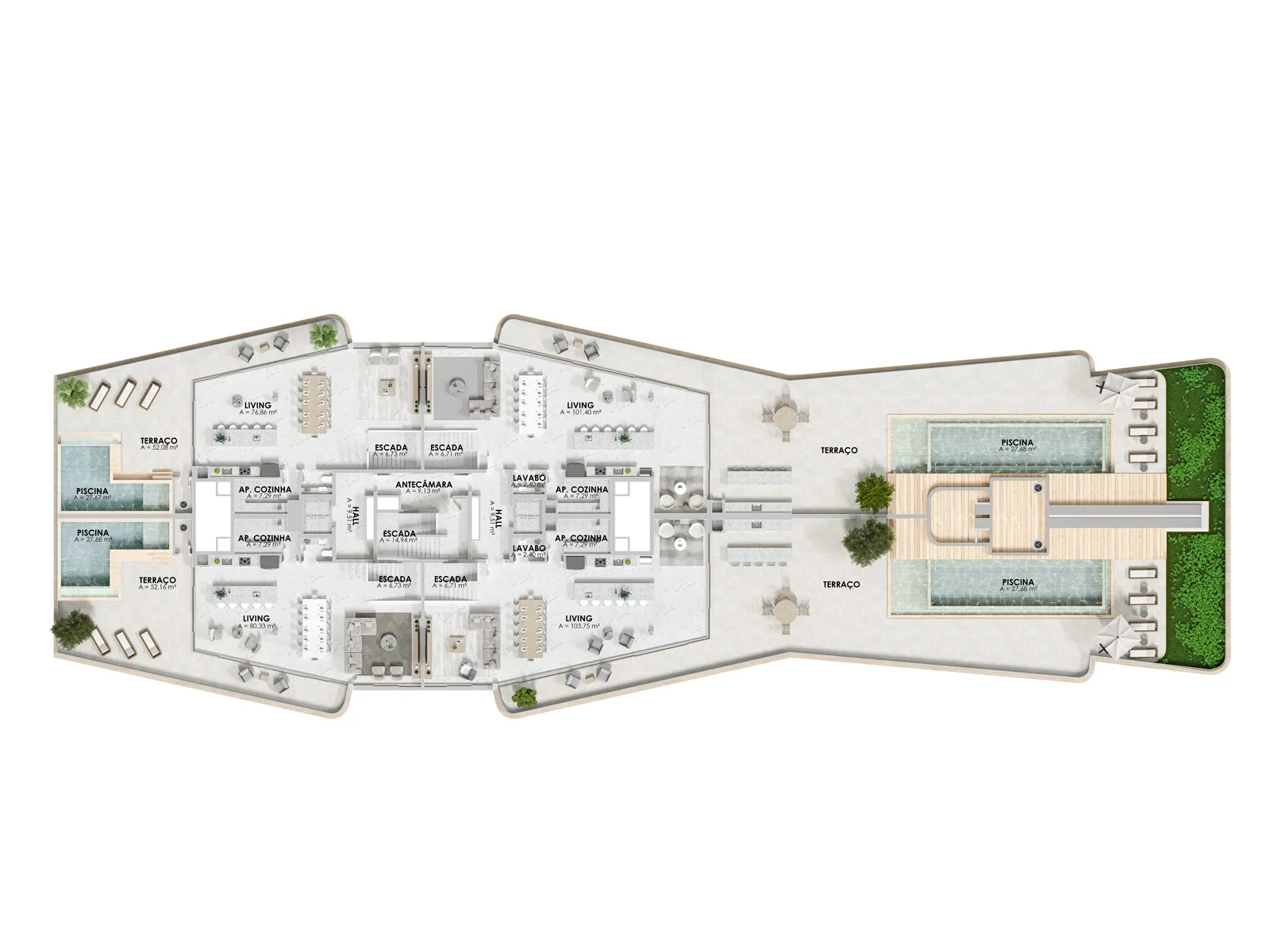 Scenarium Praia Brava: Ultra-Luxury Suspended Mansion in Itajaí