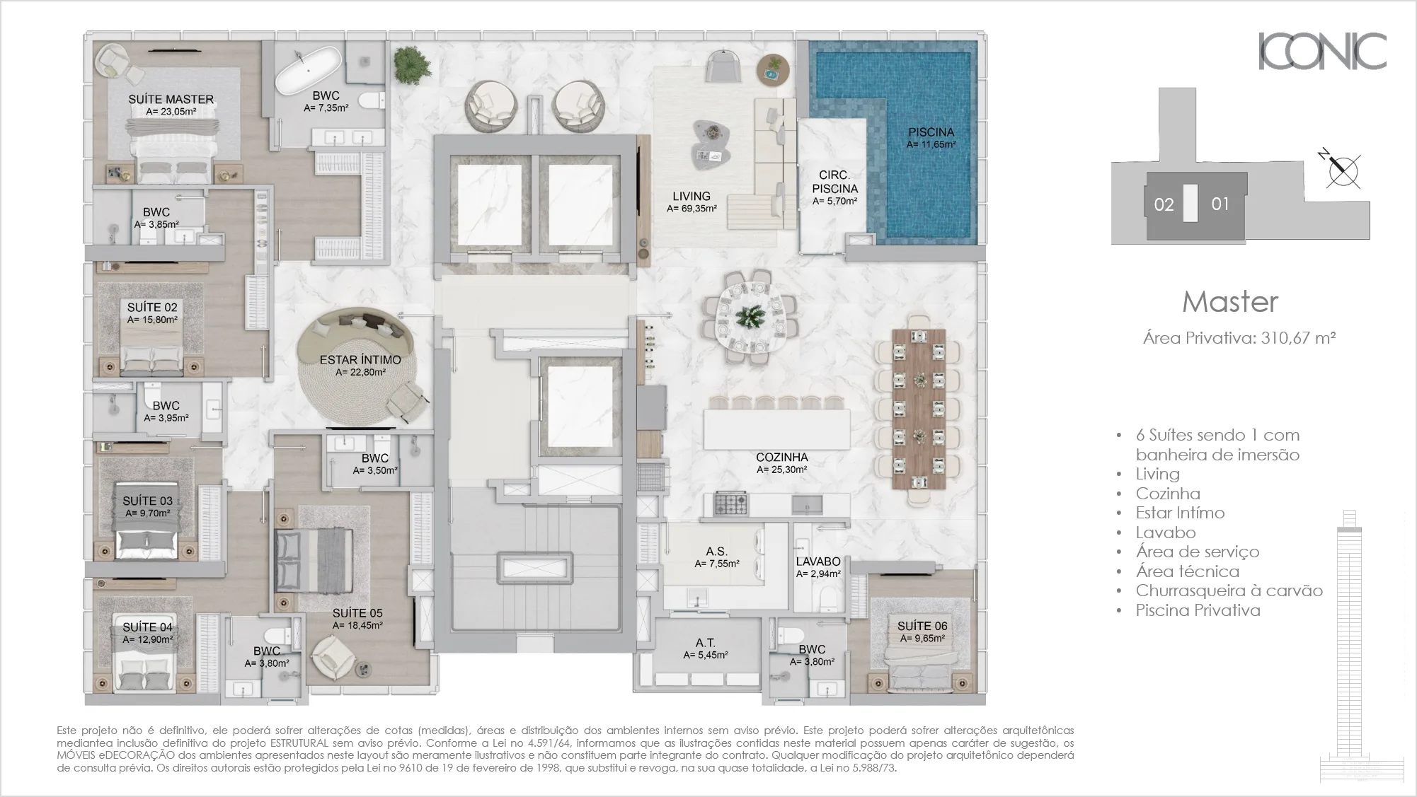FG Iconic Tower: Luxury Residence in Centro