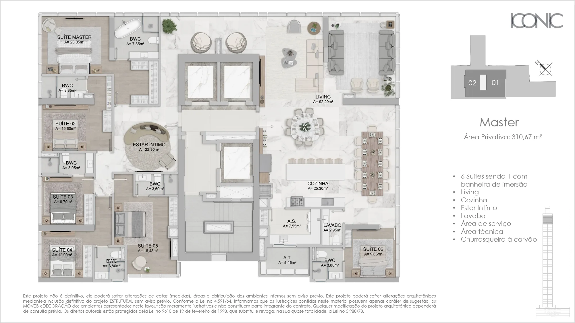 FG Iconic Tower: Luxury Residence in Centro