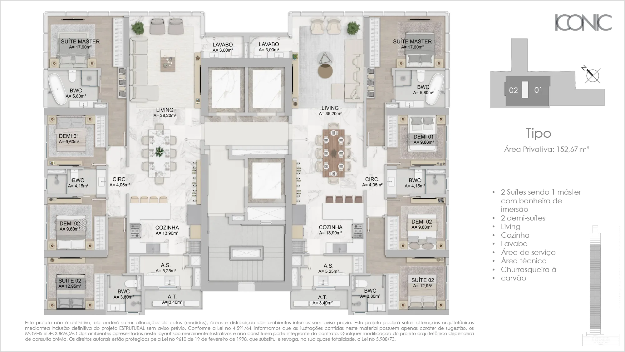 FG Iconic Tower: Luxury Residence in Centro