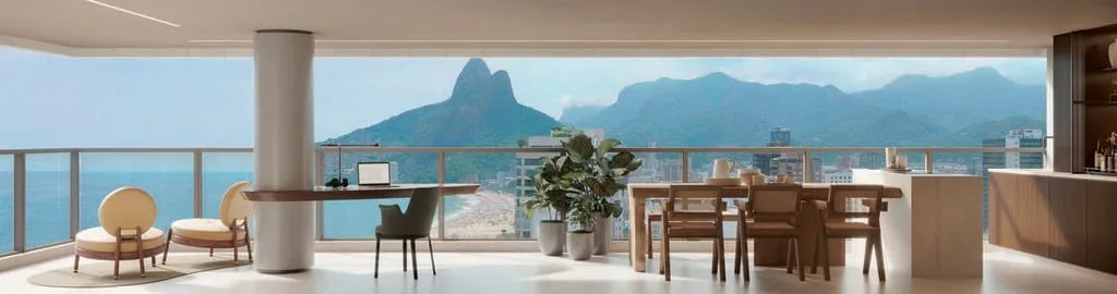 IPA Studios Design: Luxury Studio with Rooftop Infinity Pool in Ipanema