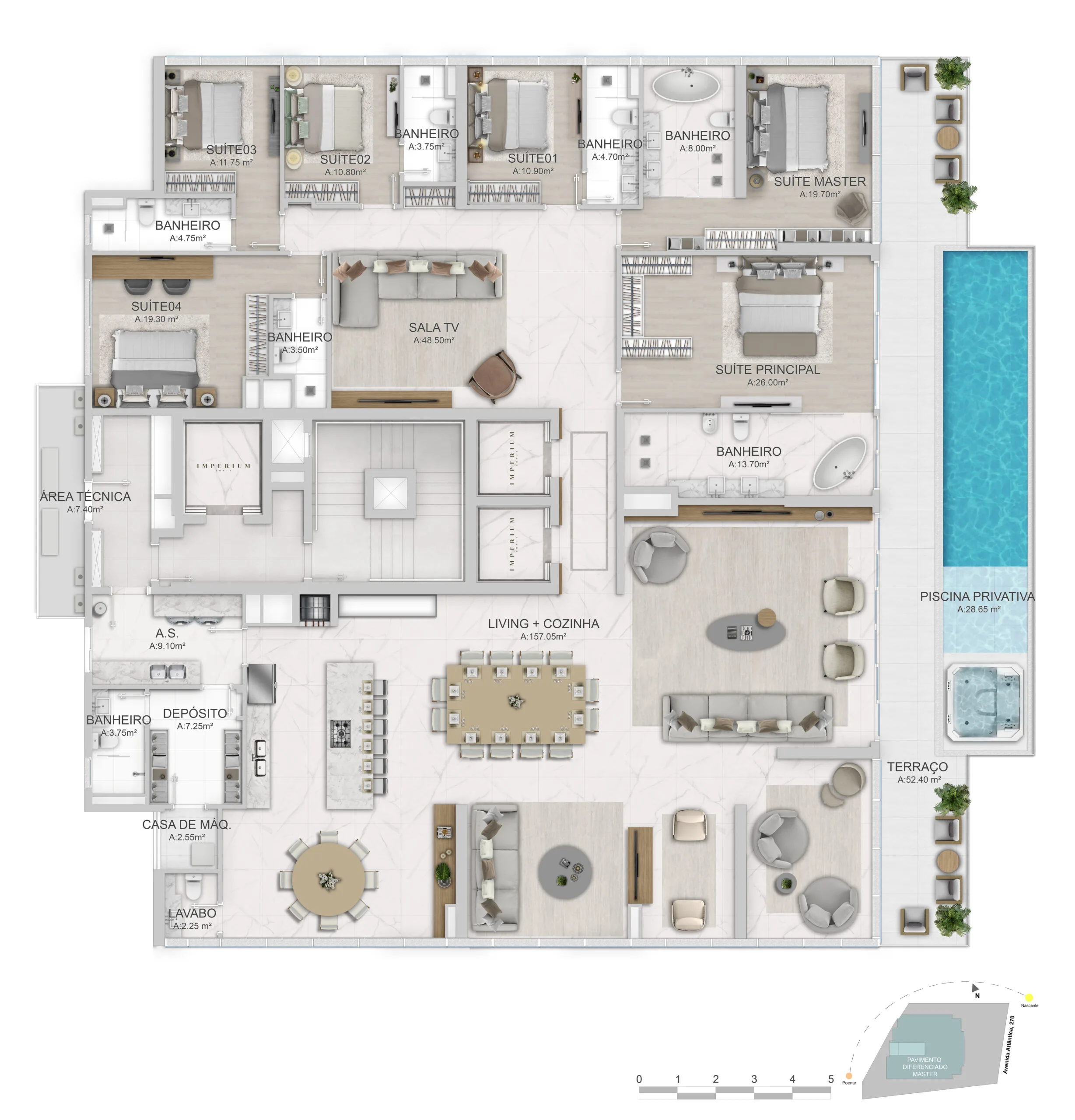 Imperium Tower: Residência de Luxo em Barra Norte