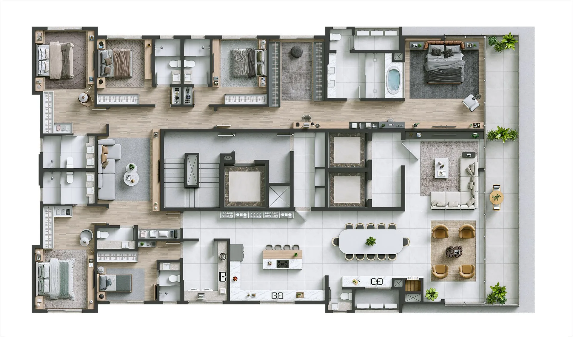 Sunny Coast Residences: Ultra-Luxury Villa with Beachfront Amenities in Centro