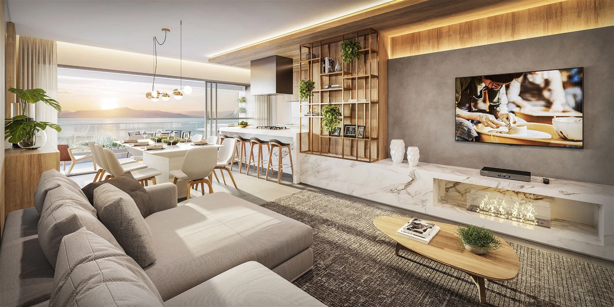 Miragio Cacupé: Luxury Apartment with Sea Views in Florianópolis