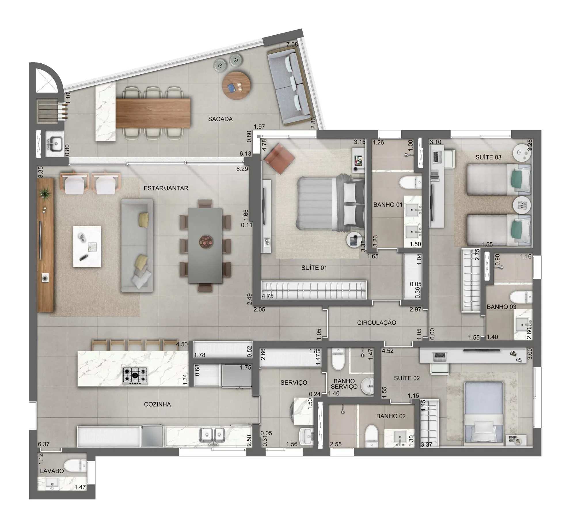 Miragio Cacupé: Luxury Apartment with Sea Views in Florianópolis