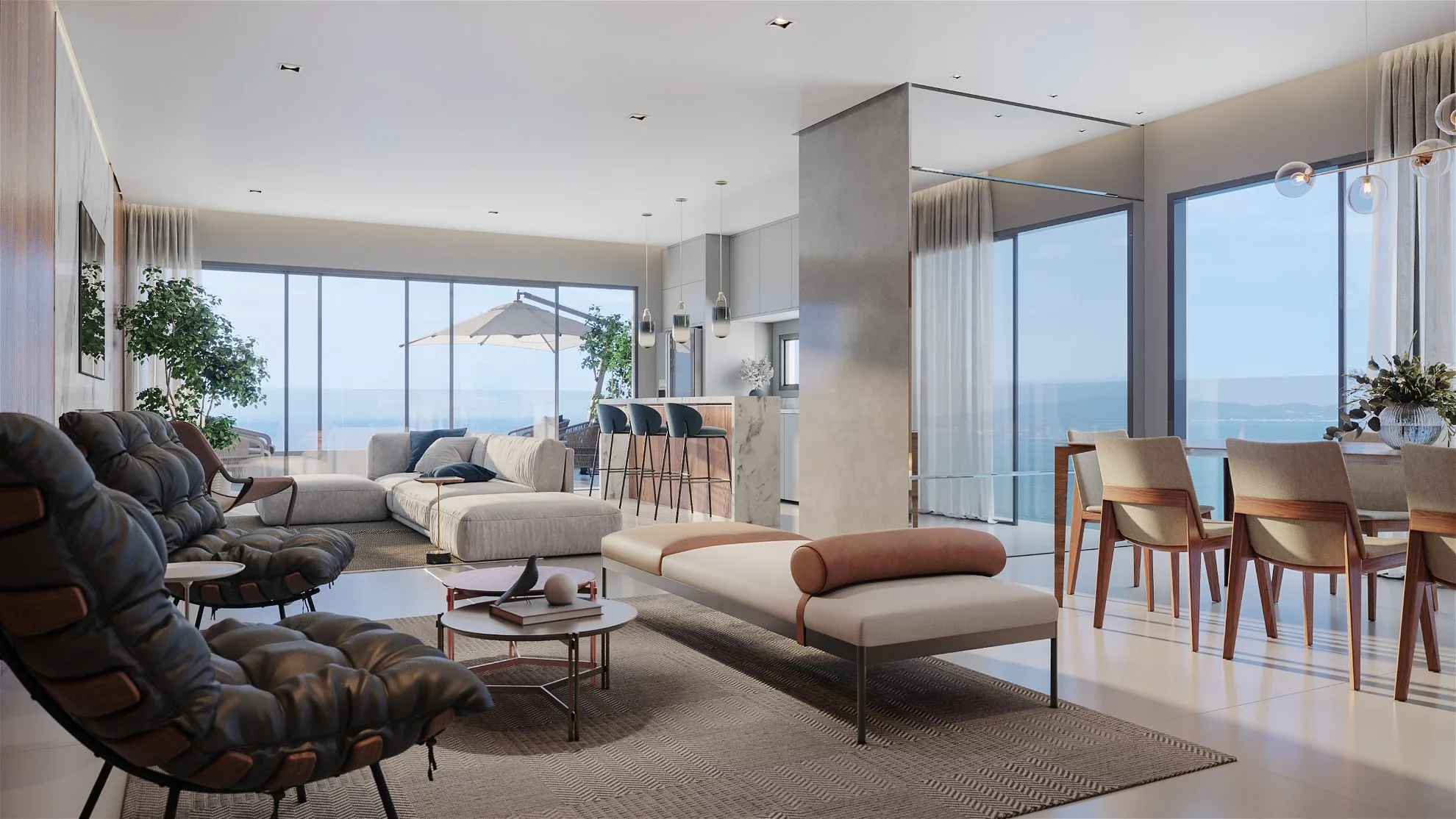Enseada Residence: Ultra-Luxury Beachfront apartments in Meia Praia