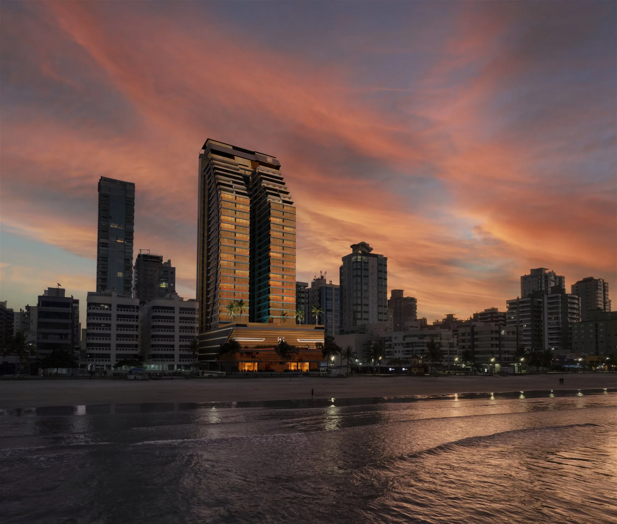 Enseada Residence: Ultra-Luxury Beachfront apartments in Meia Praia