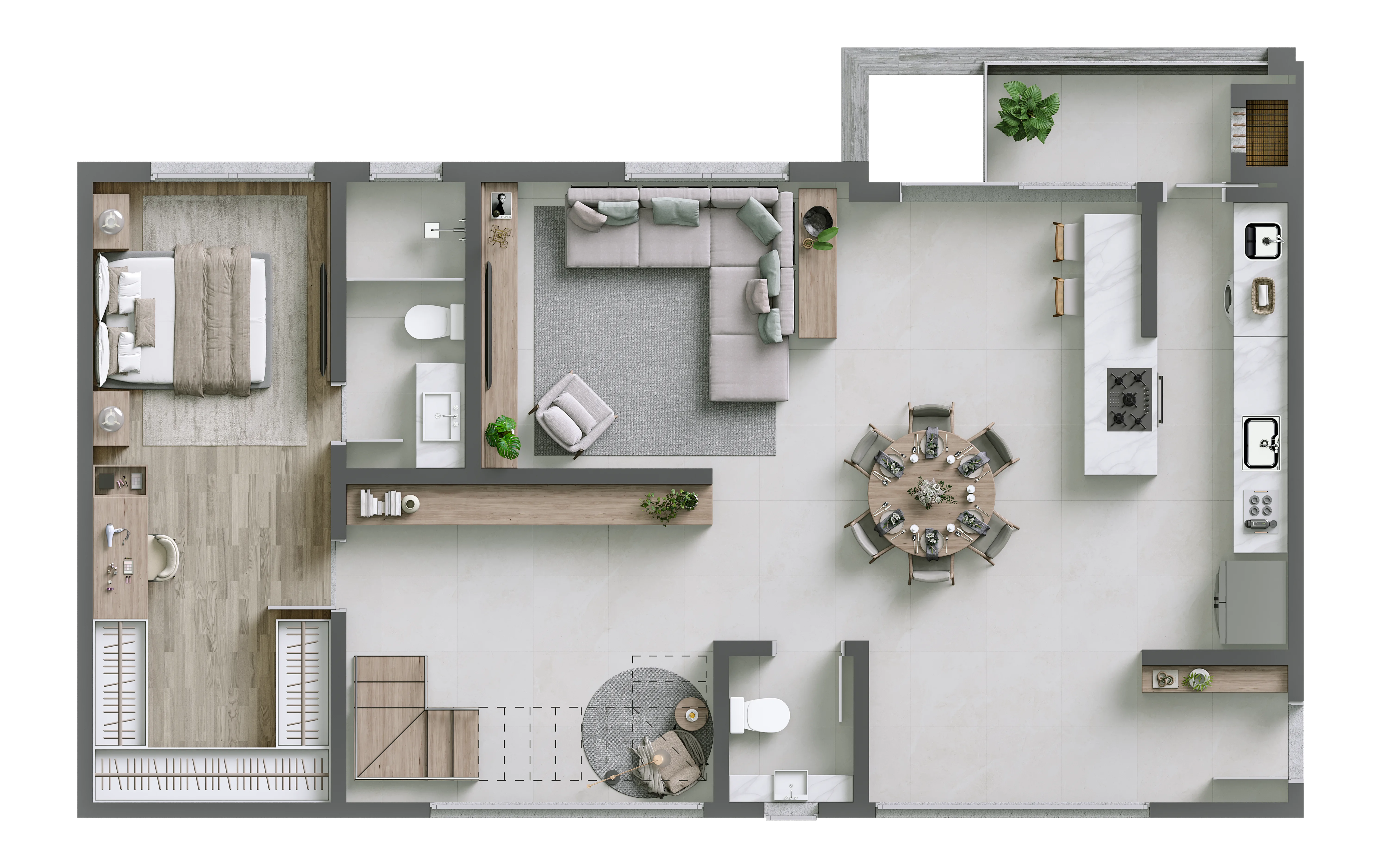 Maui Development: Luxury Apartment with Rooftop Amenities in Praia Mole