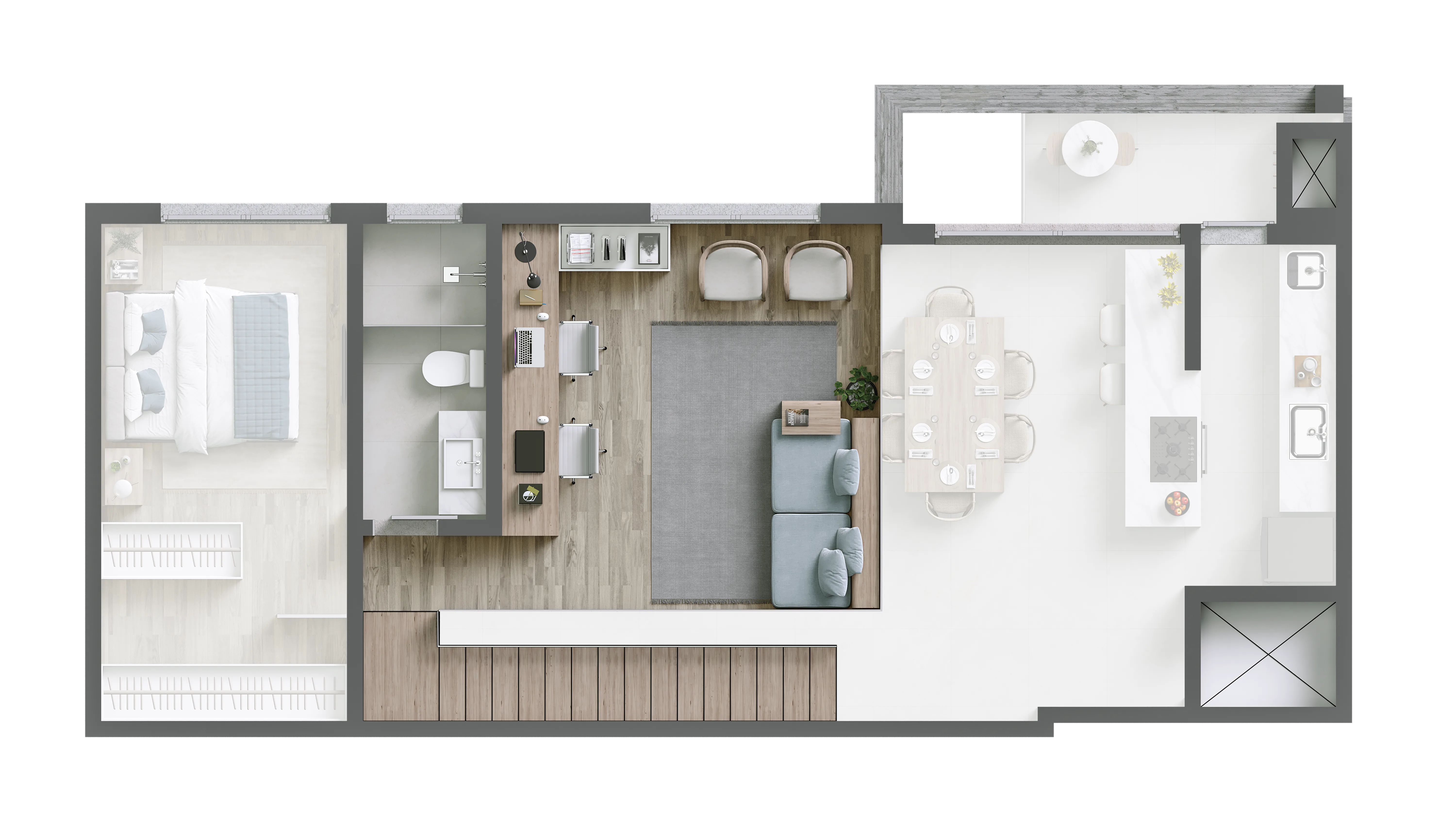 Maui Development: Luxury Apartment with Rooftop Amenities in Praia Mole