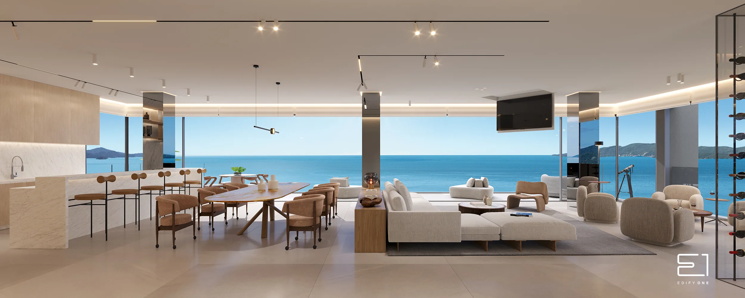 Edify One: Ultra-Luxury Oceanfront Residence with Infinity Pool in Meia Praia