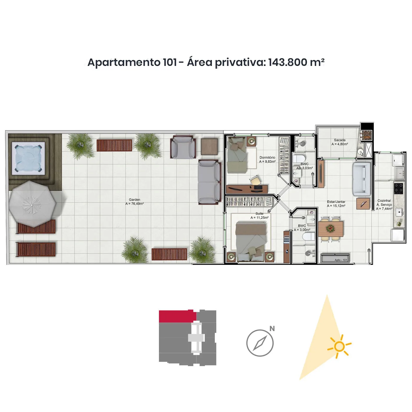 Residencial Inês de Castro: Premium House with Private Garden in Trindade