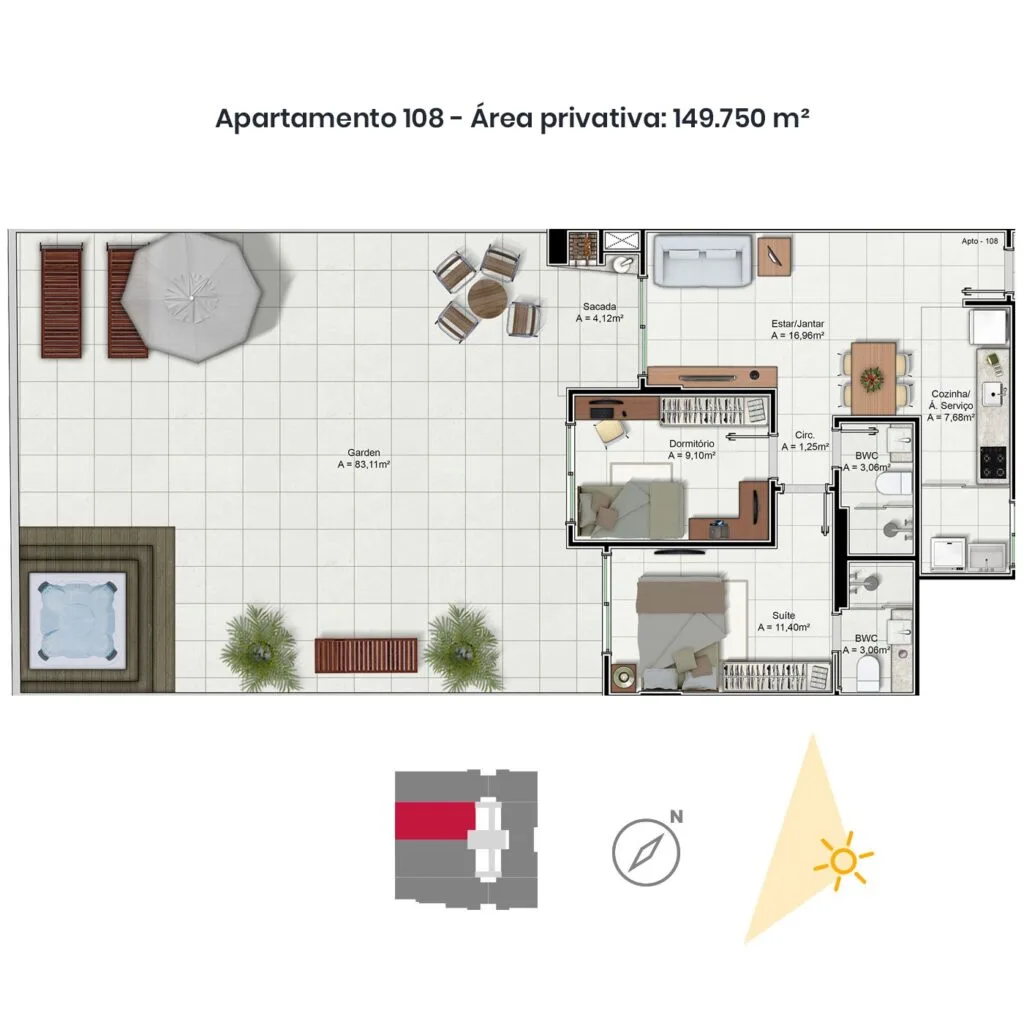 Residencial Inês de Castro: Premium House with Private Garden in Trindade - Florianópolis - Image 83 | Rocks Investments