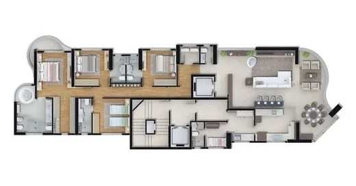 Ibiza Tower: Oceanfront Residence with Private Spa in Avenida Atlântica