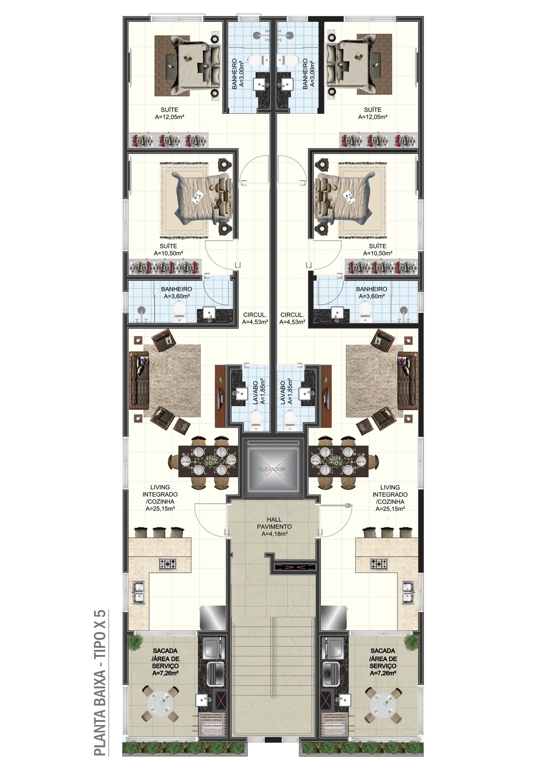 MAWA Residence: Premium Apartment with Rooftop in Balneário Perequê